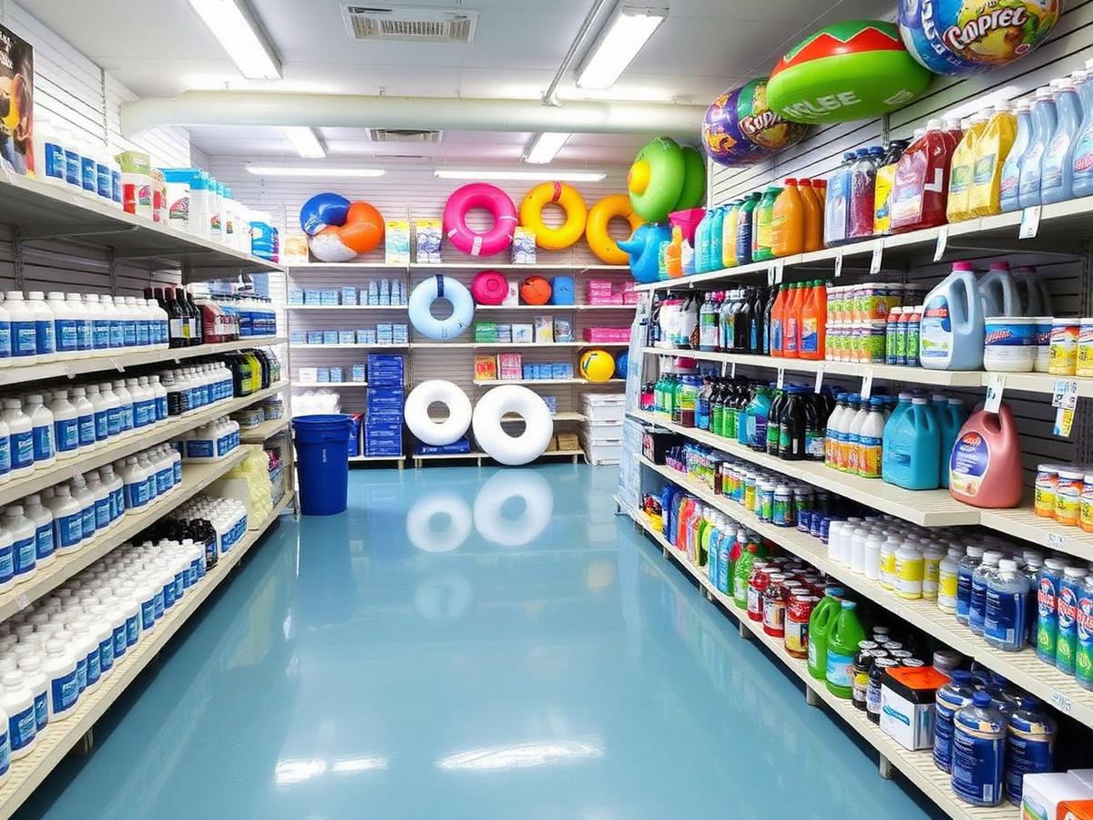 The Pool Shack retail floor